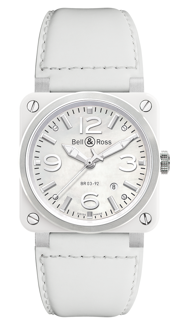Bell & Ross BR 03 WHITE CERAMIC BR0392-WH-C/SCA Replica watch